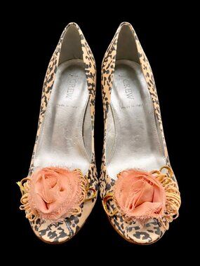 💋 J. Crew Italian Leopard Heels | Size 8 | New in Box | Film Stylist Piece